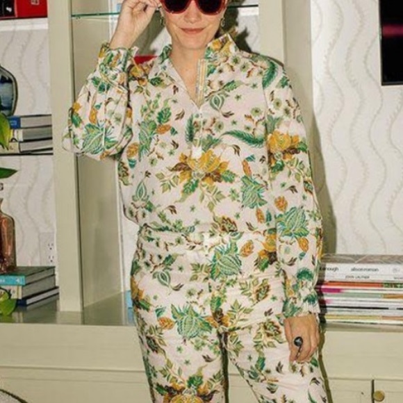 Antonio Melani x The Nat Note Ivy Paisley Floral Print Voile Blouse MEDIUM - Picture 12 of 16